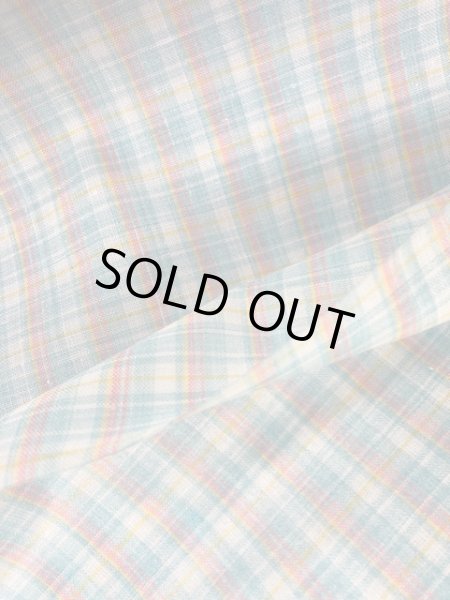 画像6: 生地：ラミネート加工チェック柄小（緑／ピンク） (6)