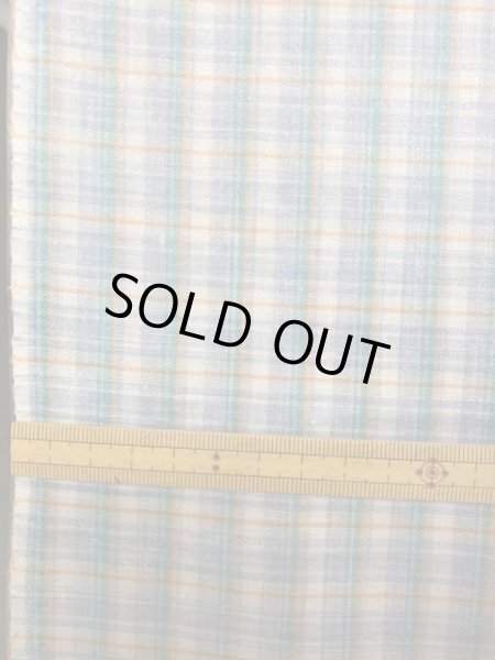 画像2: 生地：ラミネート加工チェック柄小（青／緑） (2)