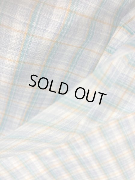 画像4: 生地：ラミネート加工チェック柄小（青／緑） (4)