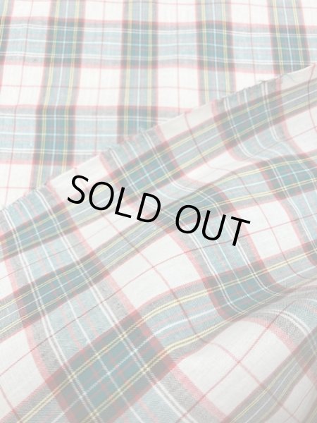 画像3: 生地：チェック織り柄（緑赤） (3)