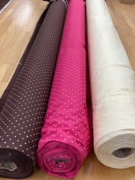 画像4: 生地:ピンドット11号帆布(クリームイエロー) (4)