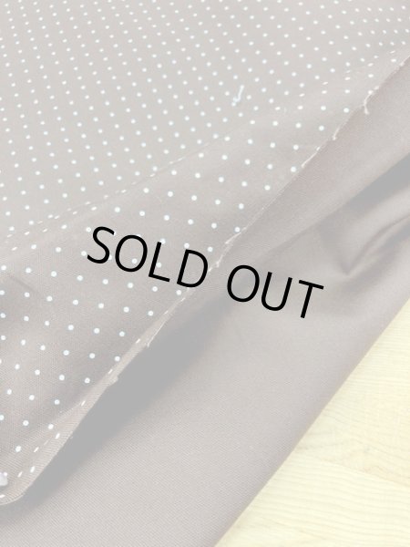 画像3: 生地:ピンドット11号帆布(茶) (3)