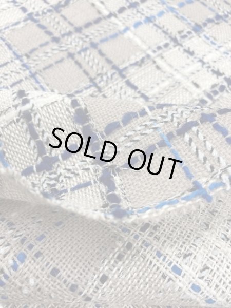 画像5: 生地:ファンシーツイードチェック(グレージュ/青) (5)