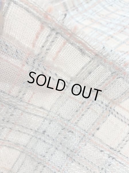 画像4: 生地:ファンシーツイードチェック(ベージュ/オレンジ) (4)