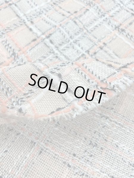 画像5: 生地:ファンシーツイードチェック(ベージュ/オレンジ) (5)