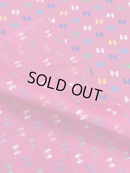 画像3: 生地：リボン柄コットン（ピンク） (3)