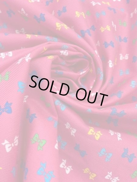 画像5: 生地：リボン柄コットン（ピンク） (5)