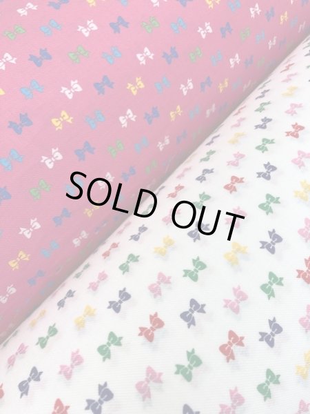 画像6: 生地：リボン柄コットン（ピンク） (6)