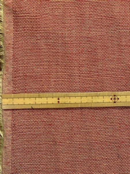 画像2: 生地:綿ポリ(赤/黄) (2)