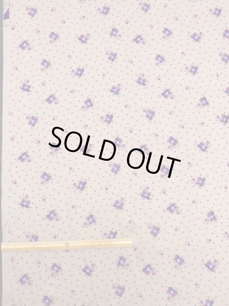 画像1: 生地：ポリエステル花柄（くすみピンク） (1)