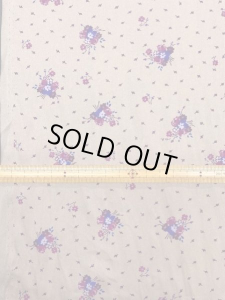 画像2: 生地：ポリエステル花柄（くすみピンク） (2)