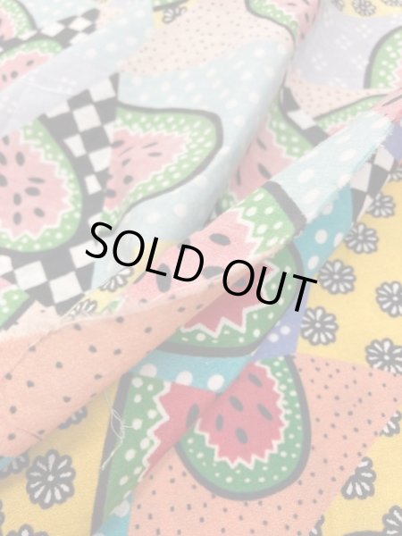 画像5: 生地:すいかパッチワーク風(カラフル) (5)