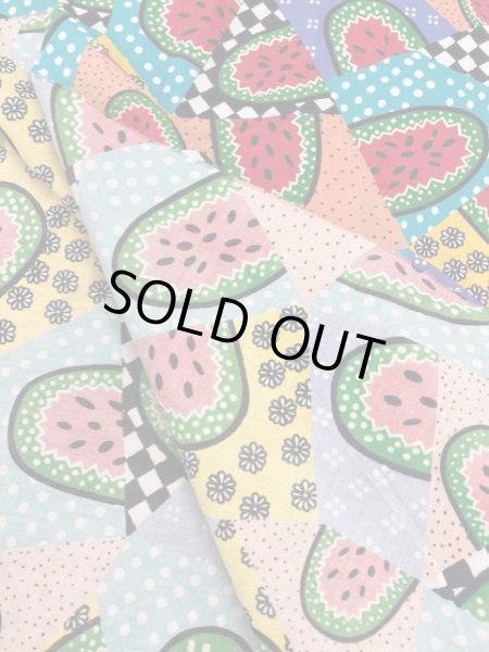 画像6: 生地:すいかパッチワーク風(カラフル) (6)