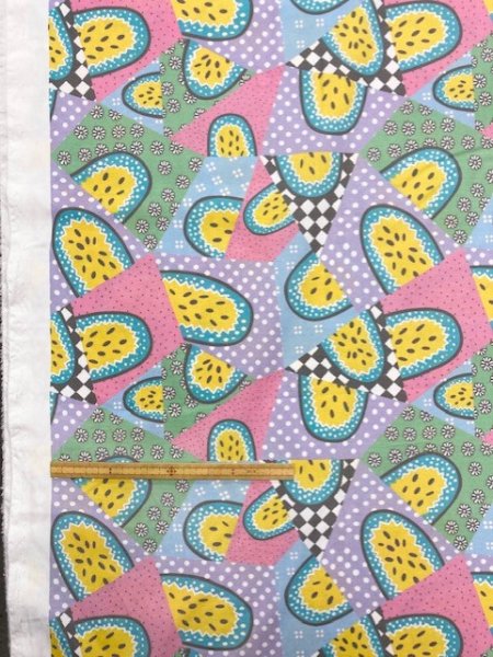 画像2: 生地:すいかパッチワーク風(パステル) (2)