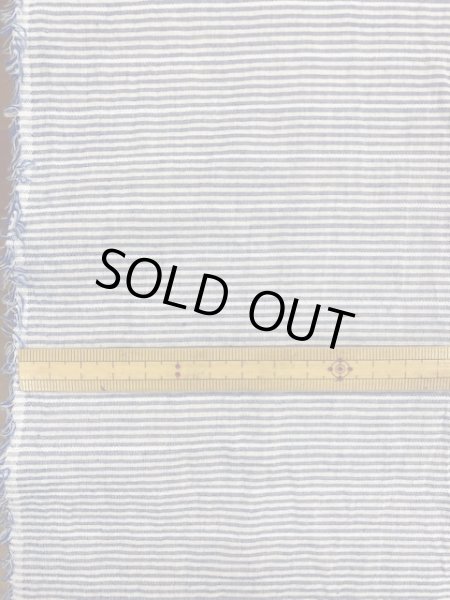 画像2: 生地：綿ボーダー（青） (2)