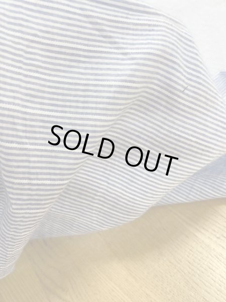 画像5: 生地：綿ボーダー（青） (5)