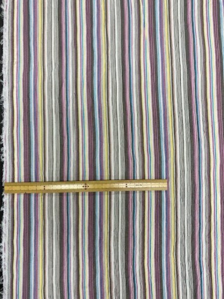 画像2: 生地:マルチストライプ(ピンク系) (2)