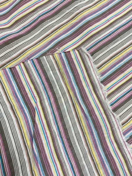 画像4: 生地:マルチストライプ(ピンク系) (4)