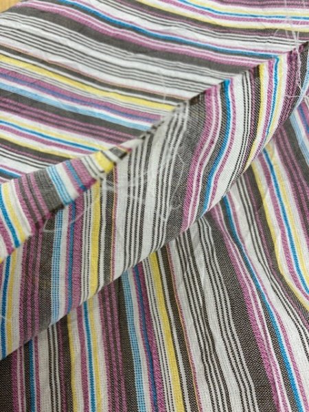 画像5: 生地:マルチストライプ(ピンク系) (5)