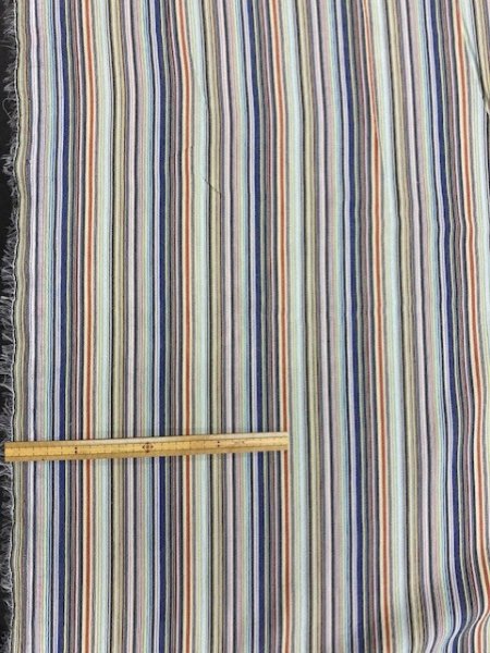 画像2: 生地:マルチストライプ(水色系) (2)