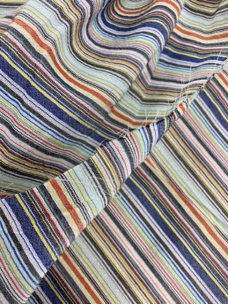 画像4: 生地:マルチストライプ(水色系) (4)