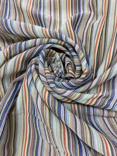 画像6: 生地:マルチストライプ(水色系) (6)