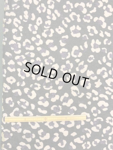 画像1: 生地：ヒョウ柄２wayニット（茶／薄ピンク） (1)