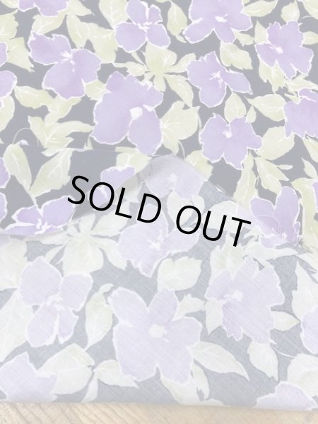 画像3: 生地:花柄プリント(紫) (3)