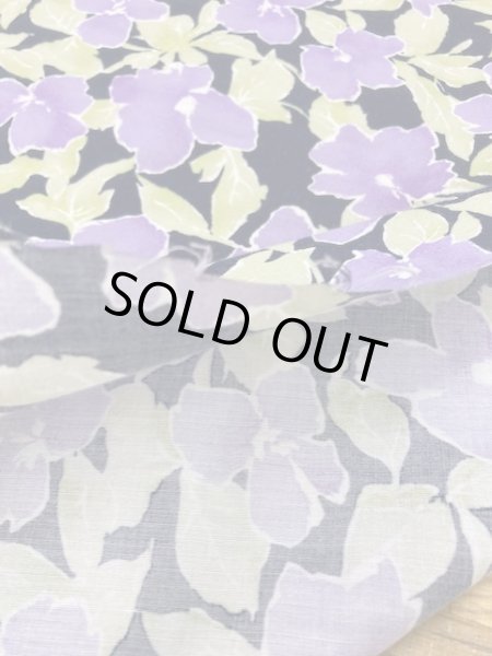 画像4: 生地:花柄プリント(紫) (4)