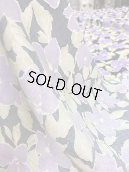 画像5: 生地:花柄プリント(紫) (5)