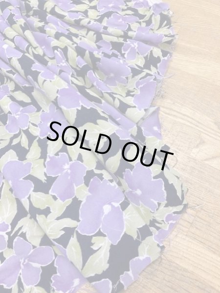 画像6: 生地:花柄プリント(紫) (6)
