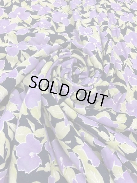 画像7: 生地:花柄プリント(紫) (7)