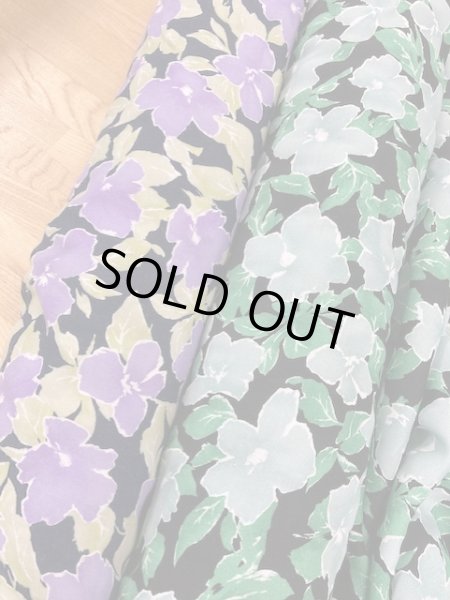 画像8: 生地:花柄プリント(紫) (8)