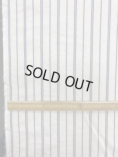 画像2: 生地:綿ストレッチストライプ(紺) (2)