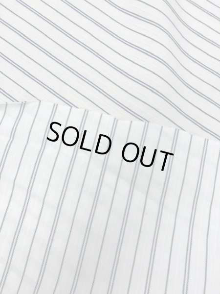 画像3: 生地:綿ストレッチストライプ(紺) (3)