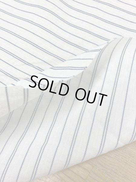 画像4: 生地:綿ストレッチストライプ(紺) (4)