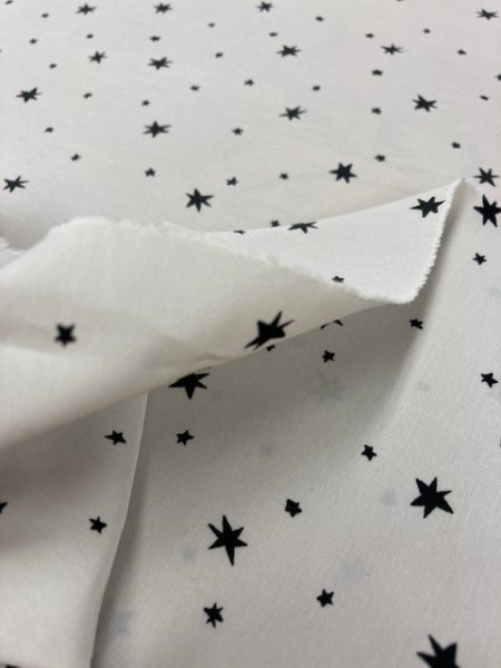 画像5: 生地:ポリエステル夜空柄(アイボリー/黒) (5)