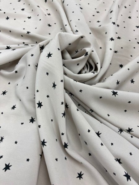 画像7: 生地:ポリエステル夜空柄(アイボリー/黒) (7)