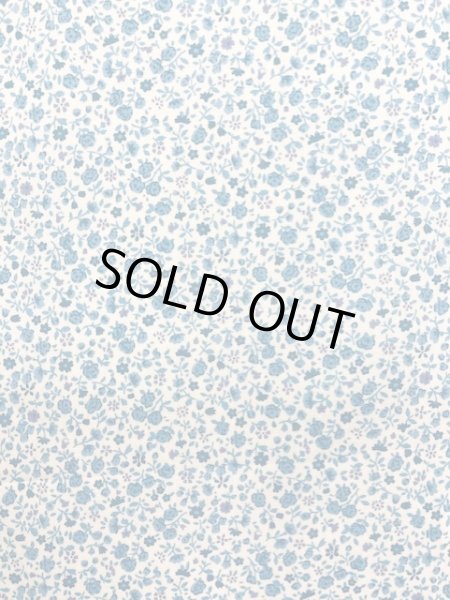 画像6: 生地:小花柄コットン(白/ブルー) (6)