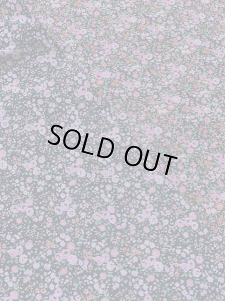 画像3: 生地：小花柄コットン（黒／ピンク） (3)