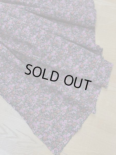 画像5: 生地：小花柄コットン（黒／ピンク） (5)