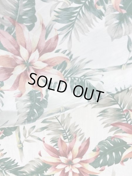 画像4: 生地:ボタニカル柄コットン(白) (4)