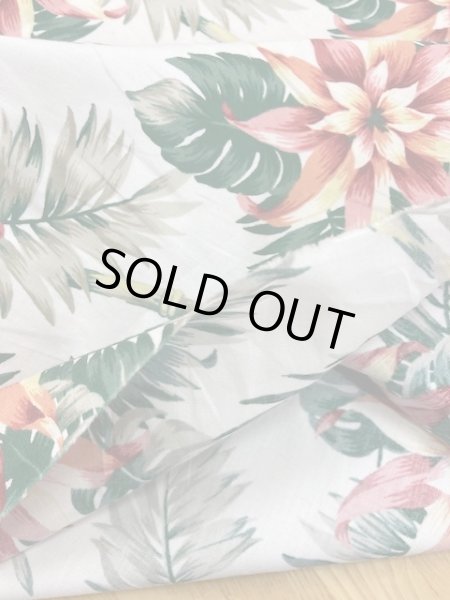 画像5: 生地:ボタニカル柄コットン(白) (5)