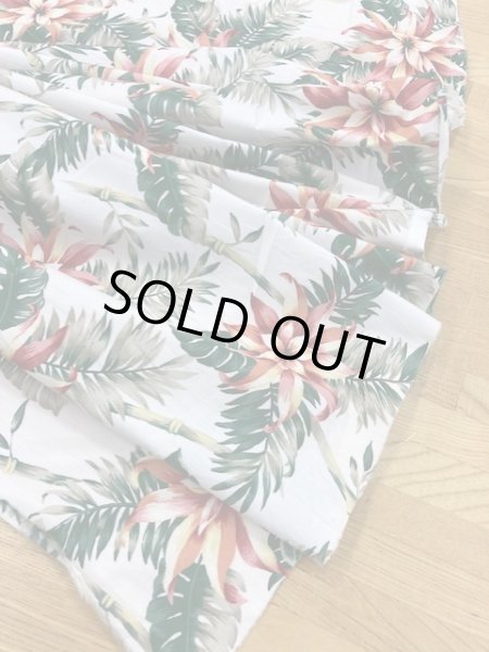 画像7: 生地:ボタニカル柄コットン(白) (7)