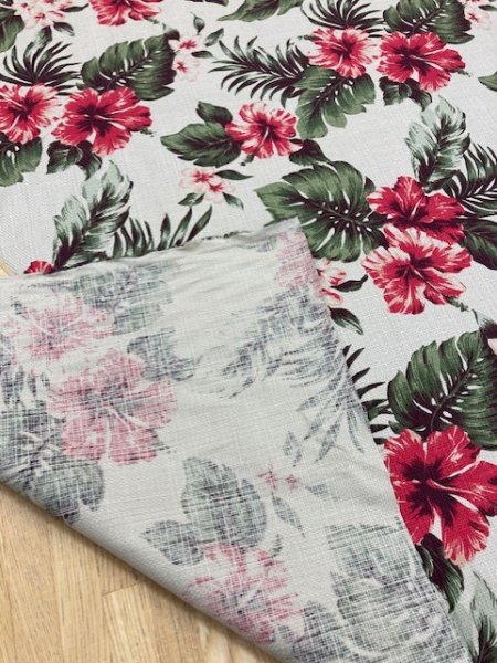 画像4: 生地:リゾート柄(ベージュ) (4)