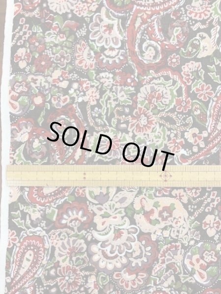 画像2: 生地：ペイズリー柄（黒／エンジ） (2)