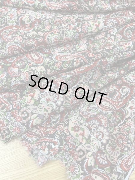 画像6: 生地：ペイズリー柄（黒／エンジ） (6)