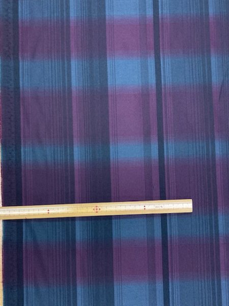 画像2: 生地：ポリシャンブレー（紫／黒） (2)