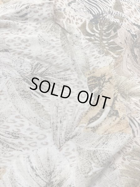 画像6: 生地:サファリ柄レーヨン(ベージュ) (6)