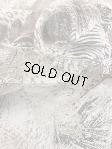 画像7: 生地:サファリ柄レーヨン(ベージュ) (7)